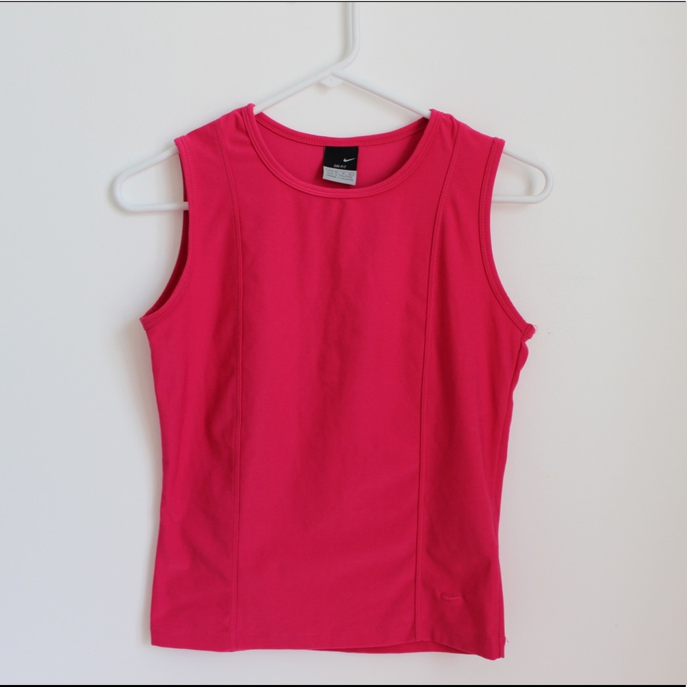 Vintage Nike- Dri-Fit Hot Pink Tank Top